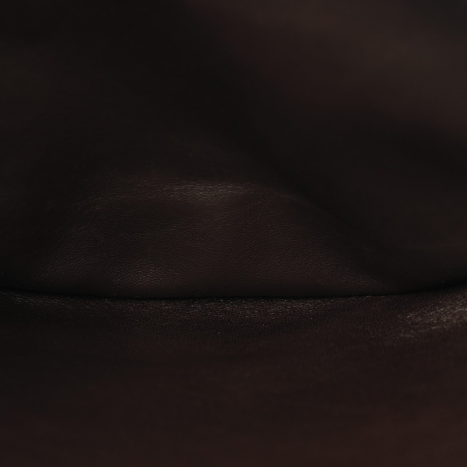 The Row Finely Grained Calfskin Small Izzy Crescent Shoulder Bag Ebony Brown 5 of 9