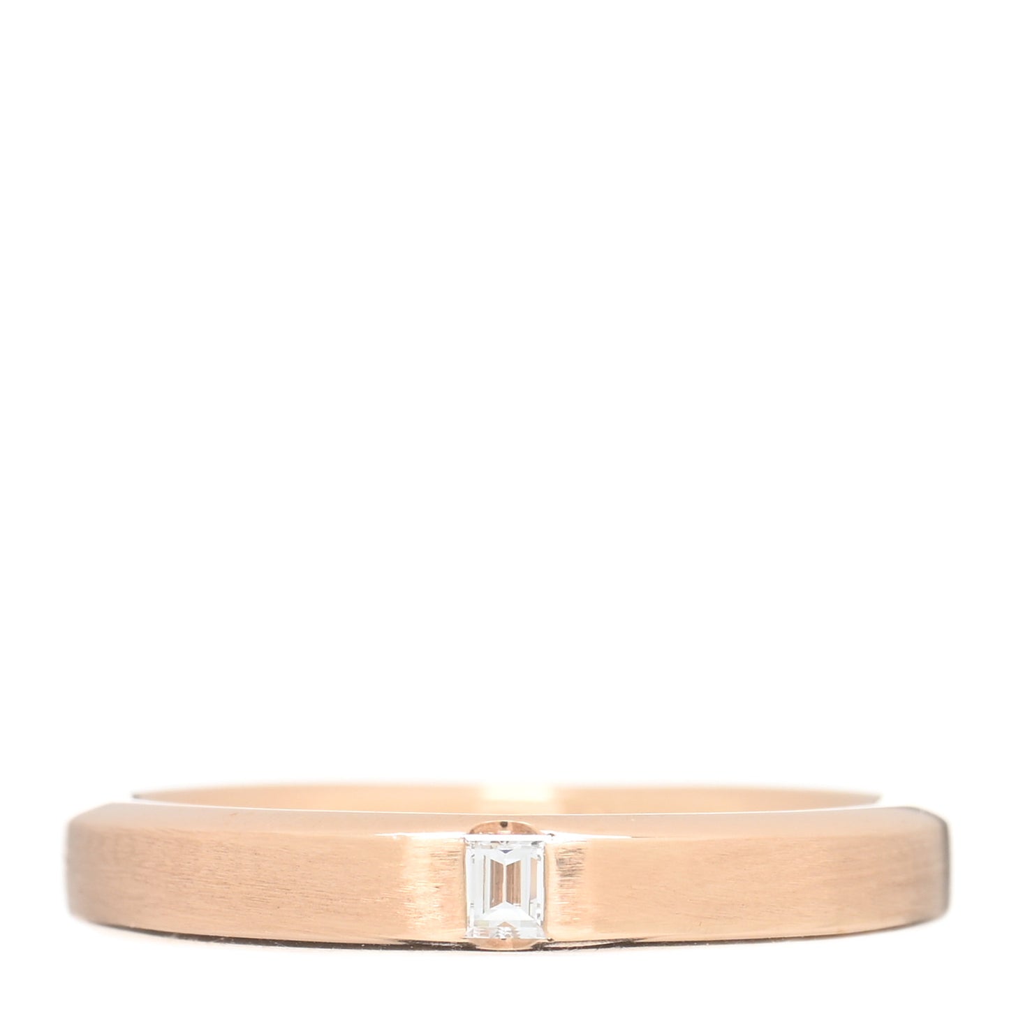 18K Rose Gold Diamond Charles Setting Satin Finish Ring 47 4