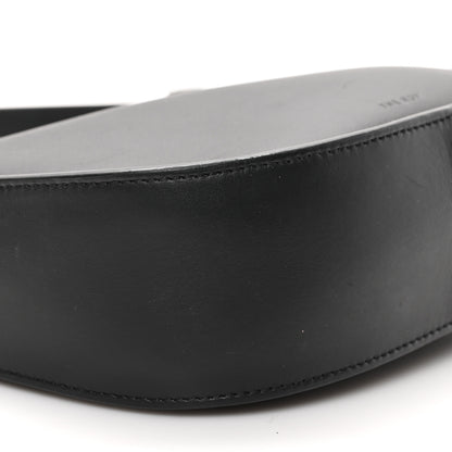 The Row Smooth Calfskin Half Moon Shoulder Bag Black 8 of 12