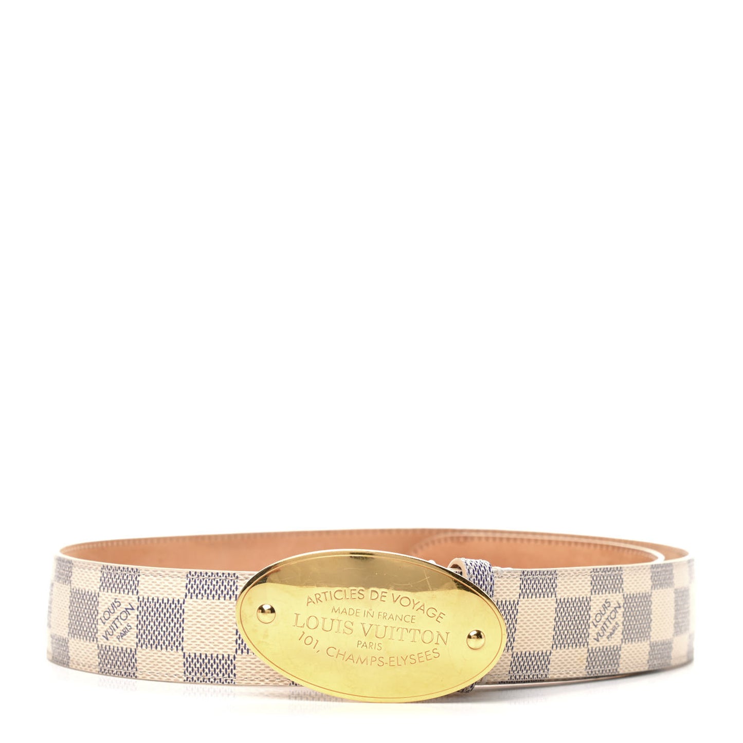 Damier Azur Voyage Belt 80 32