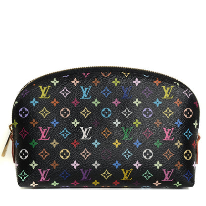 Louis Vuitton Monogram Multicolor Cosmetic Pouch Black Grenade 1 of 7