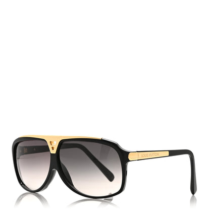 Louis Vuitton Acetate Evidence Sunglasses Z0350E Black 1 of 7
