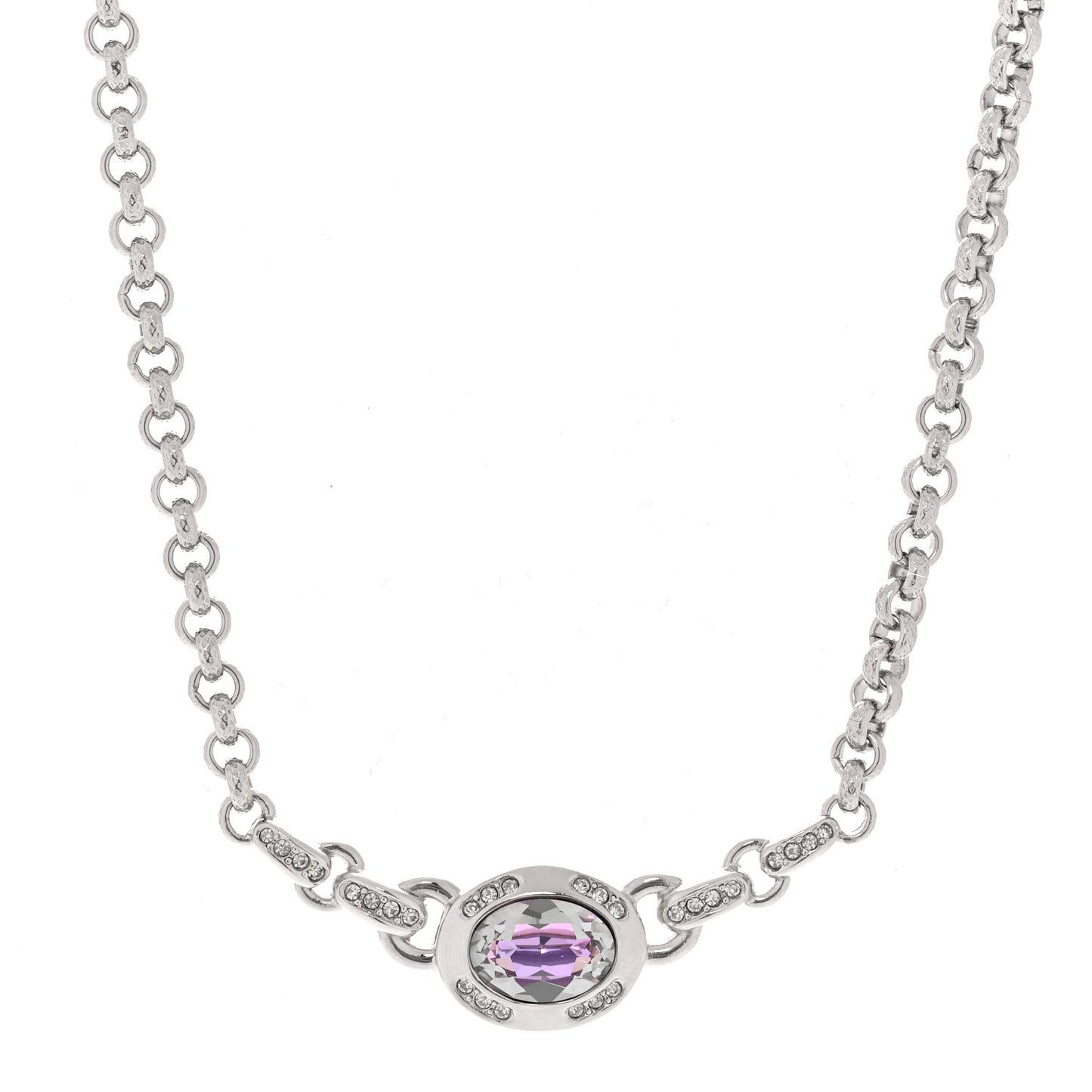 Crystal Necklace Silver