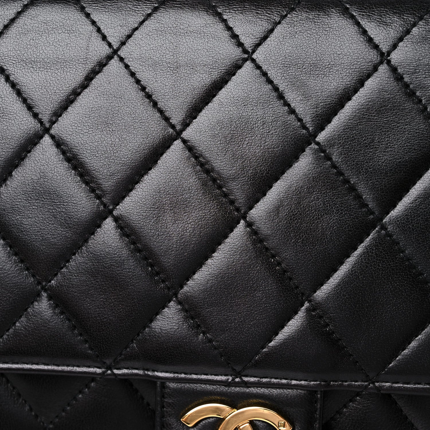 Chanel Lambskin Quilted Medium Single Flap Black 19 of 22
