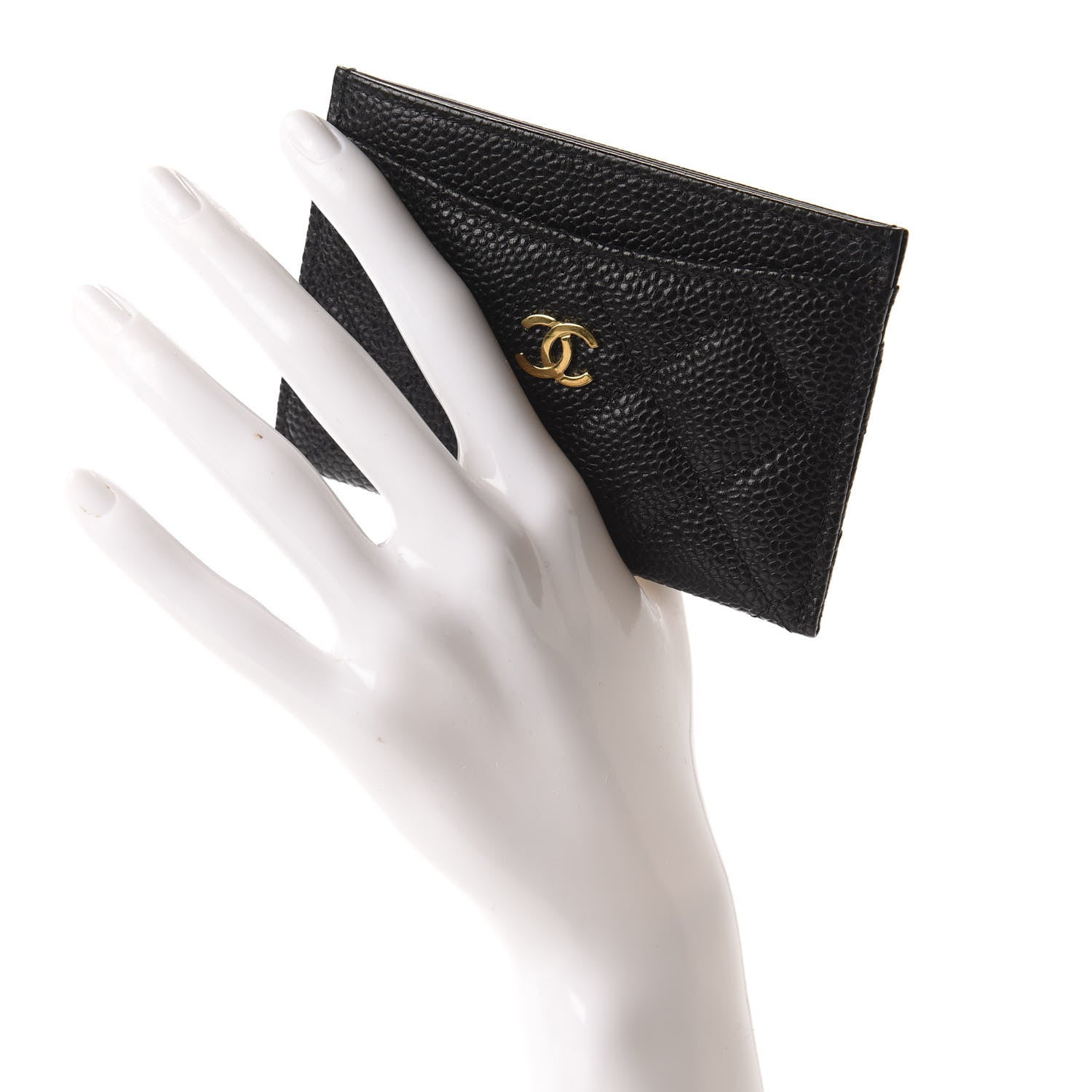 Chanel Caviar Quilted Card Holder Black 2 of 9