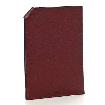 Hermes Epsom Tarmac PM Passport Holder Rouge H 3 of 11