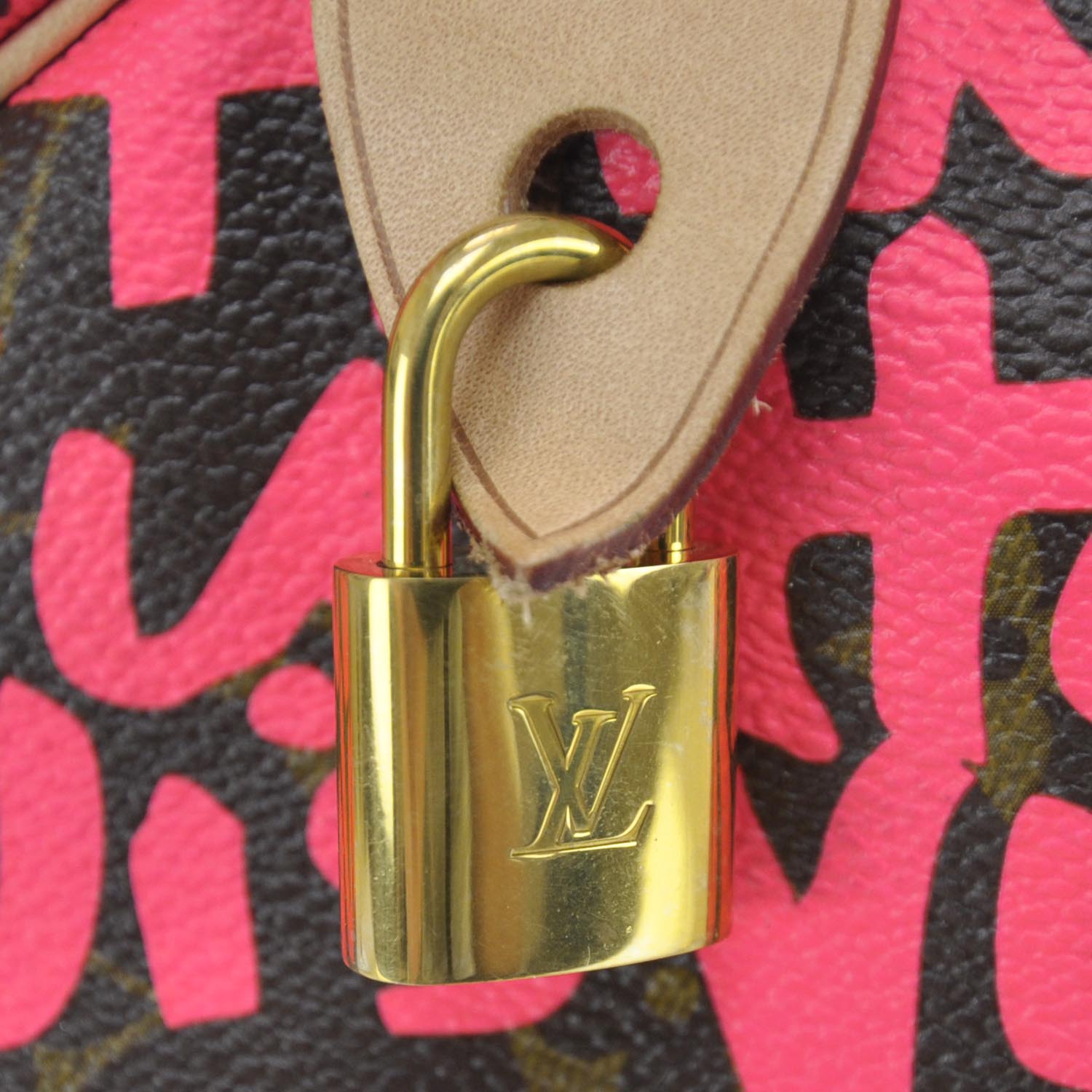 Louis Vuitton Monogram Graffiti Speedy 30 Fuchsia 7 of 9