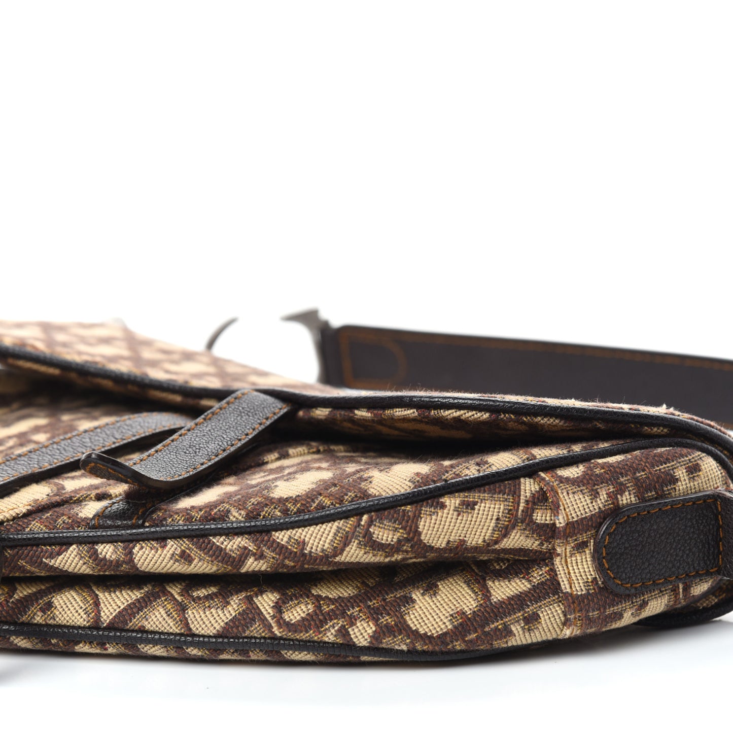 Monogram Saddle Bag Brown