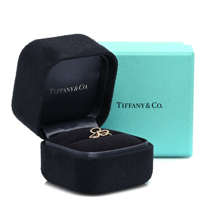 Tiffany 18K Rose Gold Diamond Mini Open Paper Flowers Ring 54 7 6 of 6