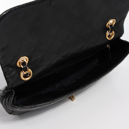 Chanel Lambskin Quilted Cruise Charm Medium Single Flap Black 7 of 8