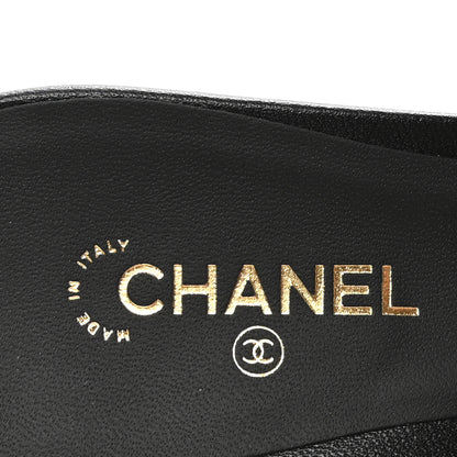Chanel Lambskin Quilted Mules 40 Black 8 of 10