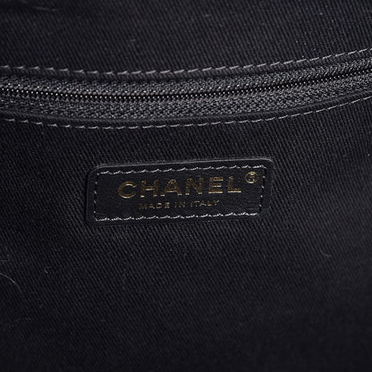 Chanel Woven Straw Raffia Large Deauville Tote Black 6 of 12