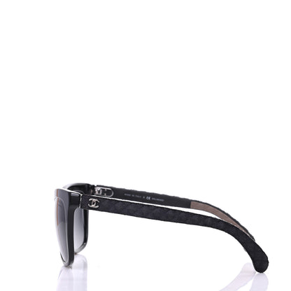Chanel Acetate Denim Quilted Polarized CC Sunglasses 5343-Q Black 3 of 8