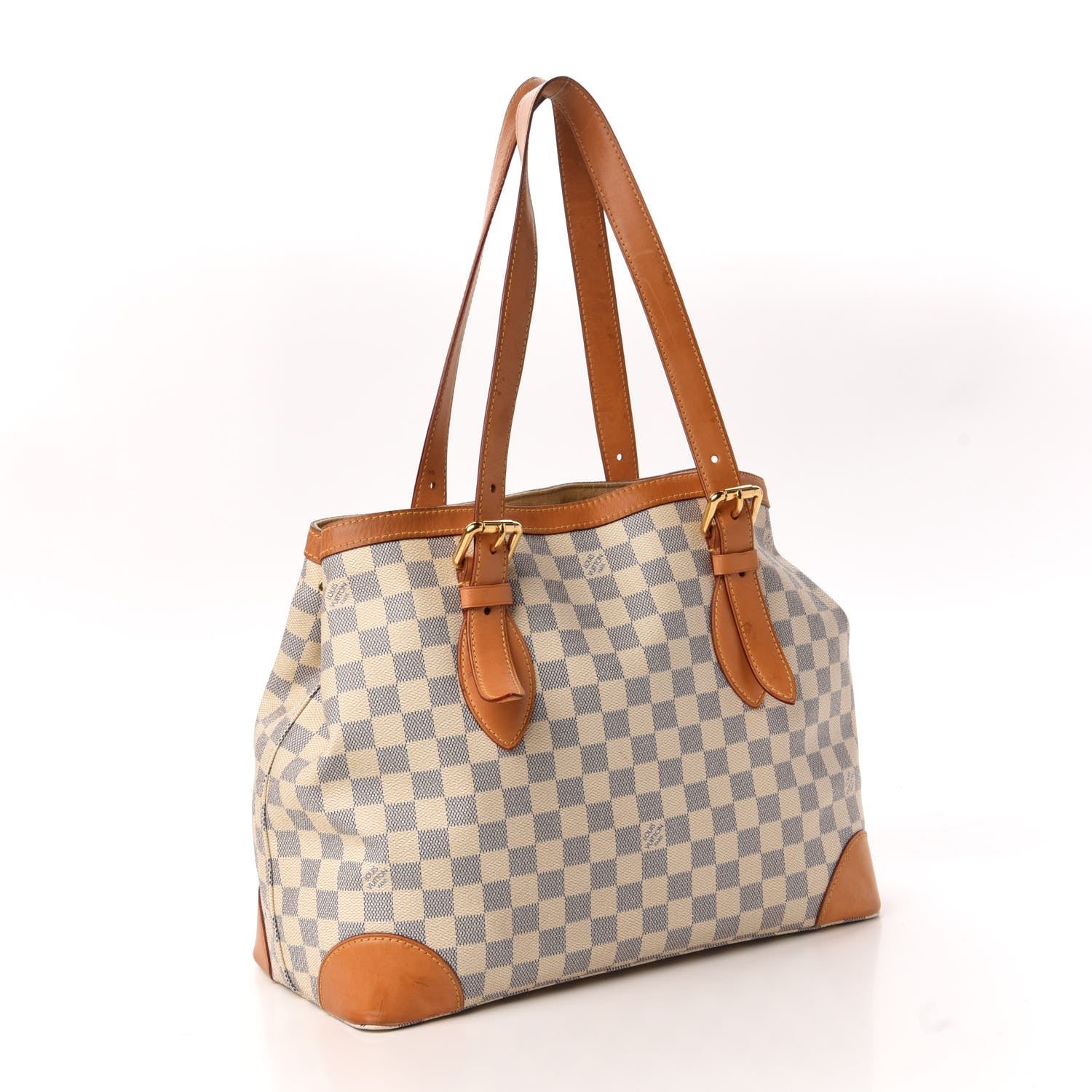 Louis Vuitton Damier Azur Hampstead MM 3 of 12