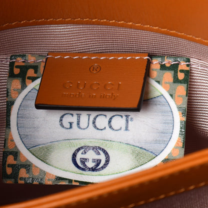 Gucci Calfskin Canvas Diagonal GG Rajah Shoulder Bag Brown 9 of 10