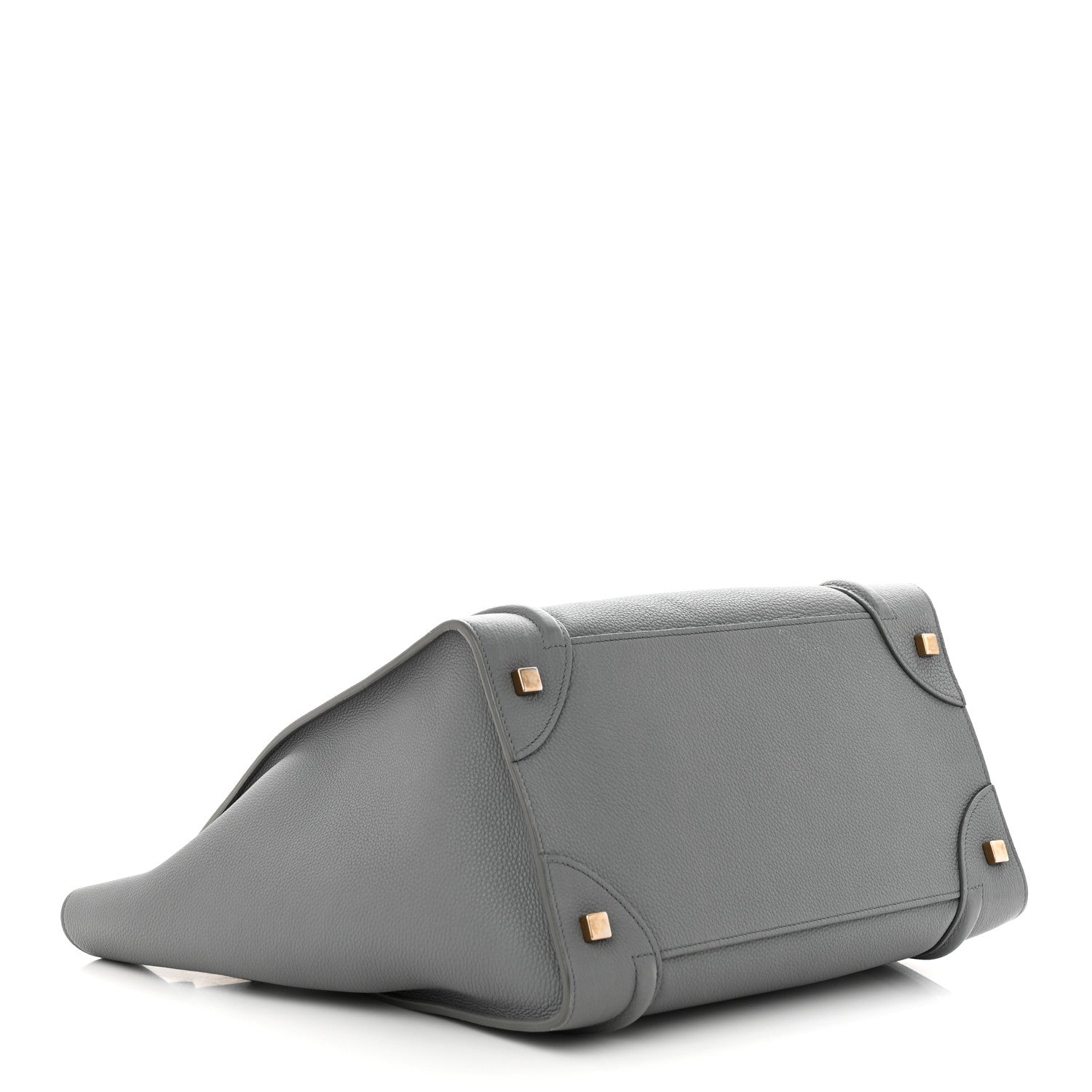 Celine Drummed Calfskin Mini Luggage Kohl 4 of 12