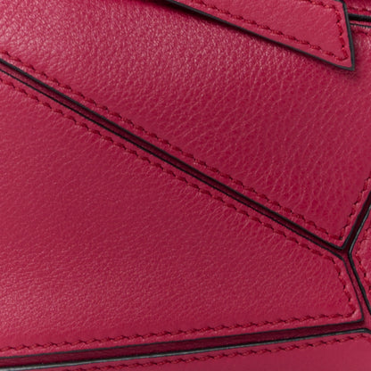 Loewe Calfskin Mini Puzzle Bag Raspberry 9 of 12