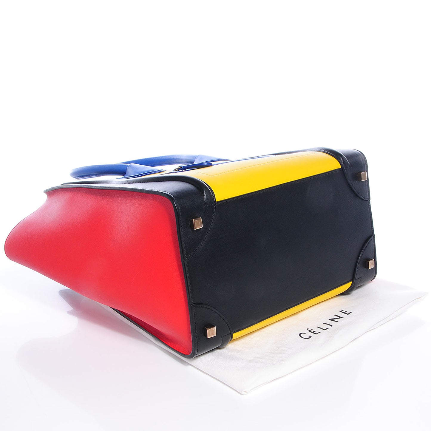 Smooth Calfskin Mini Tri-Color Luggage Sunflower