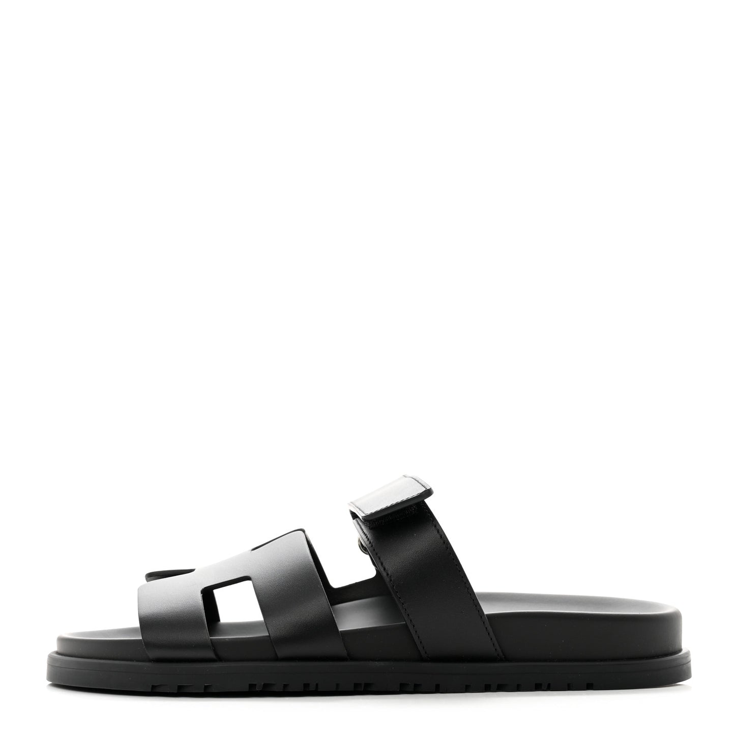 Calfskin Womens Chypre Sandals 40.5 Black