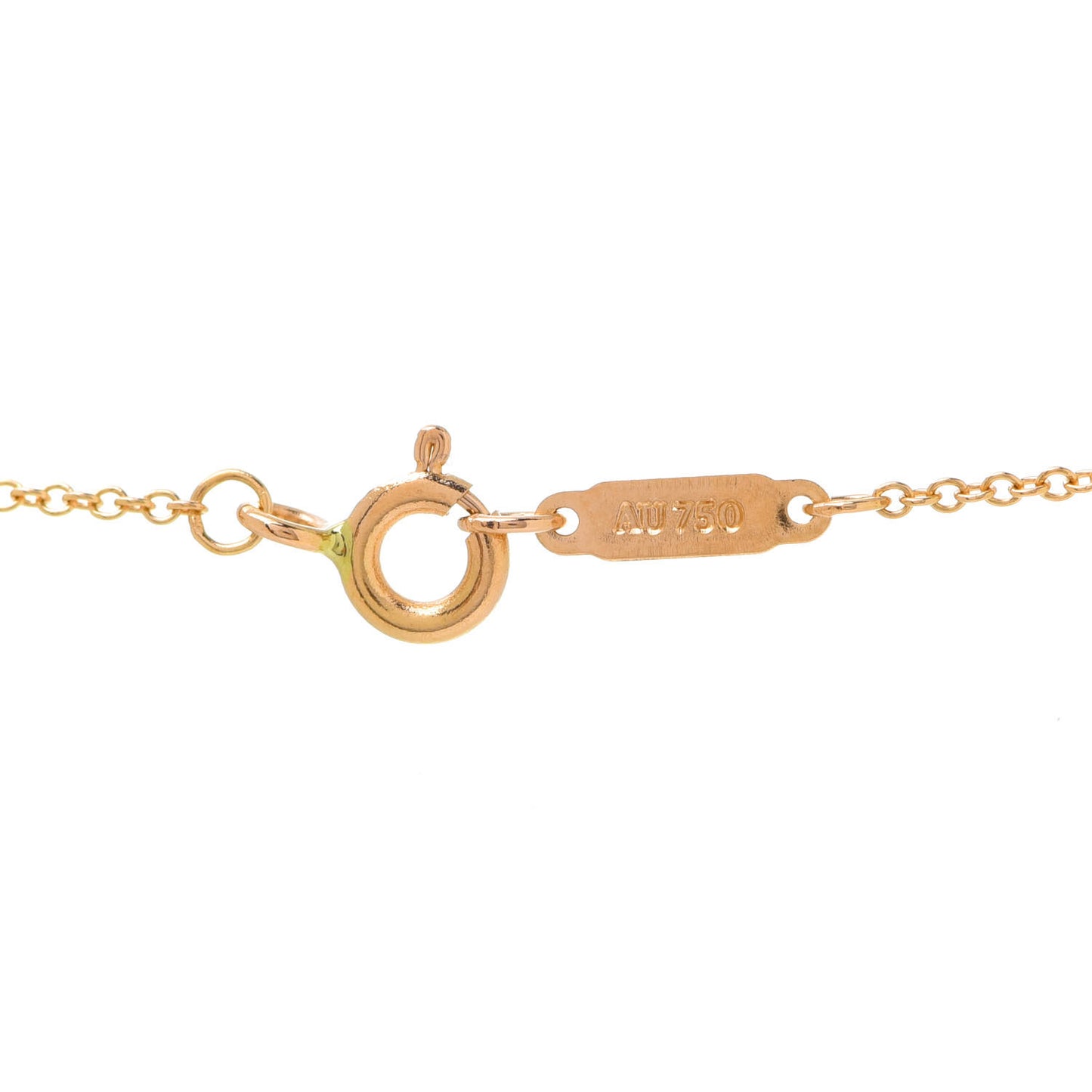 18K Yellow Gold Diamond Fleur De Lis Key Pendant Necklace