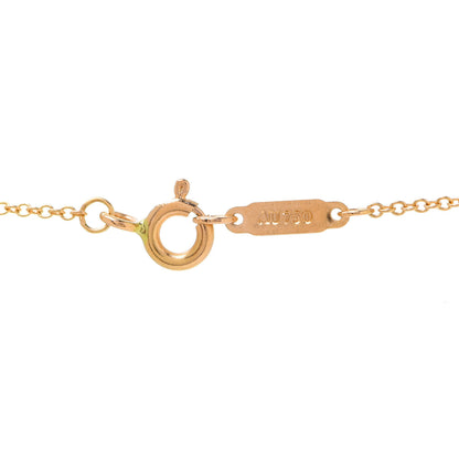 Tiffany 18K Yellow Gold Diamond Fleur De Lis Key Pendant Necklace 7 of 7