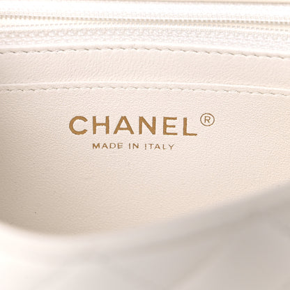 Chanel Lambskin Quilted Mini Rectangular Flap White 13 of 14