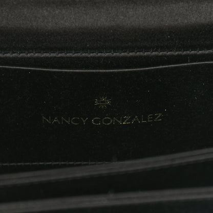Nancy Gonzalez Crocodile Wallet On Chain Black 6 of 9