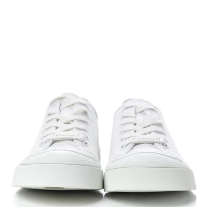 Chanel Fabric Low Top Sneakers 39.5 White 2 of 13