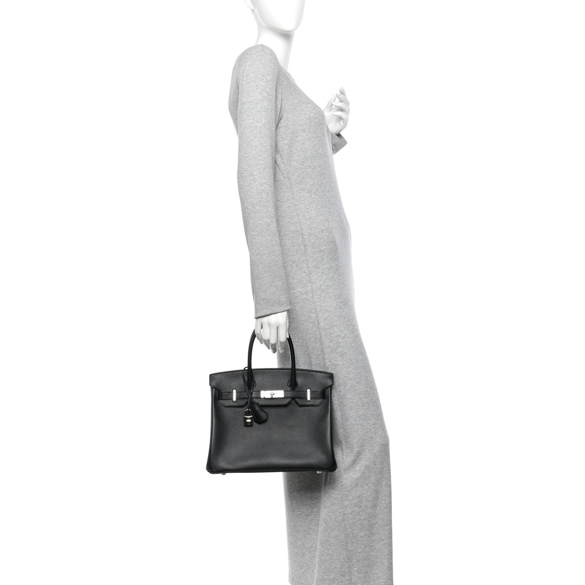 Epsom Birkin 30 Black