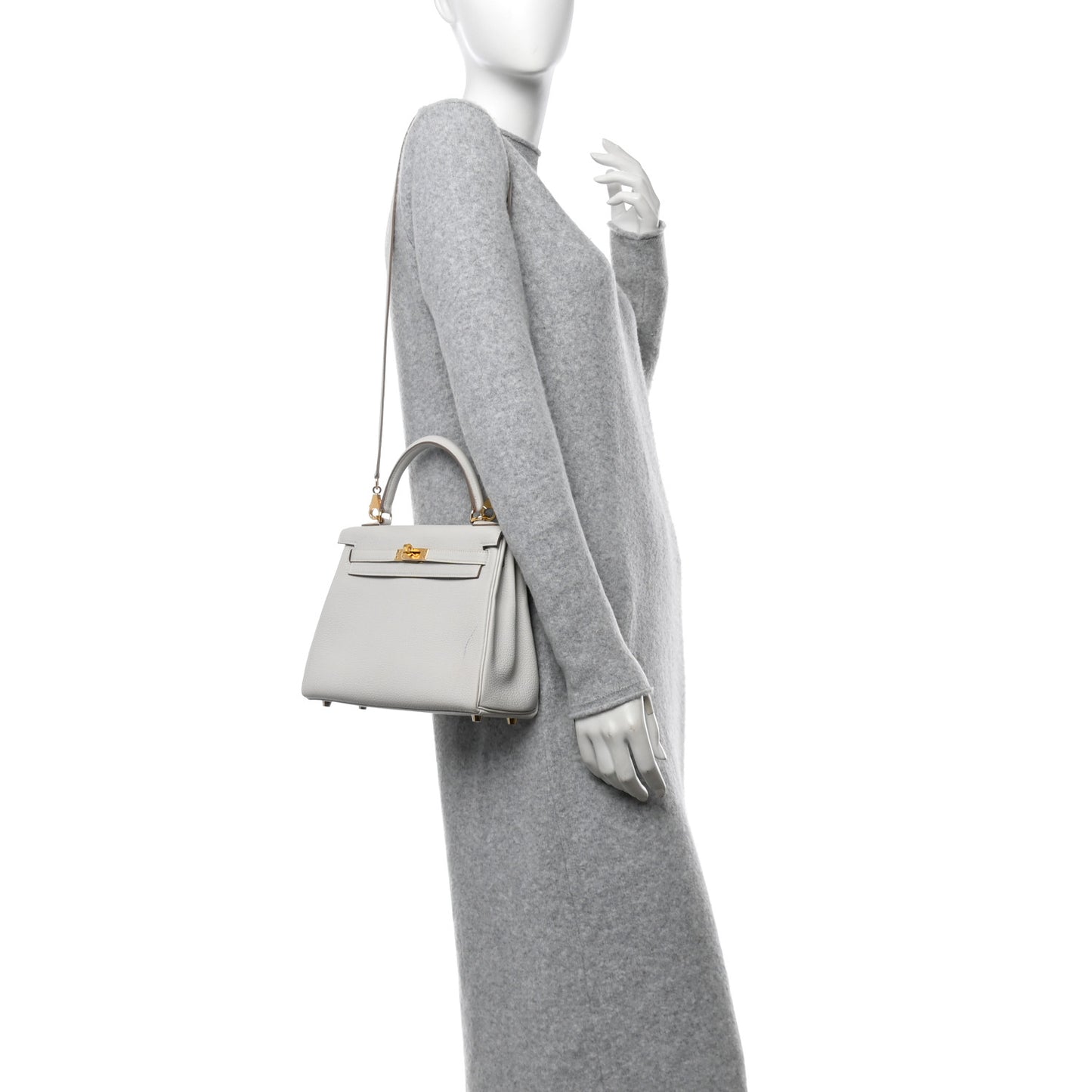 Togo Kelly Retourne 25 Gris Pale