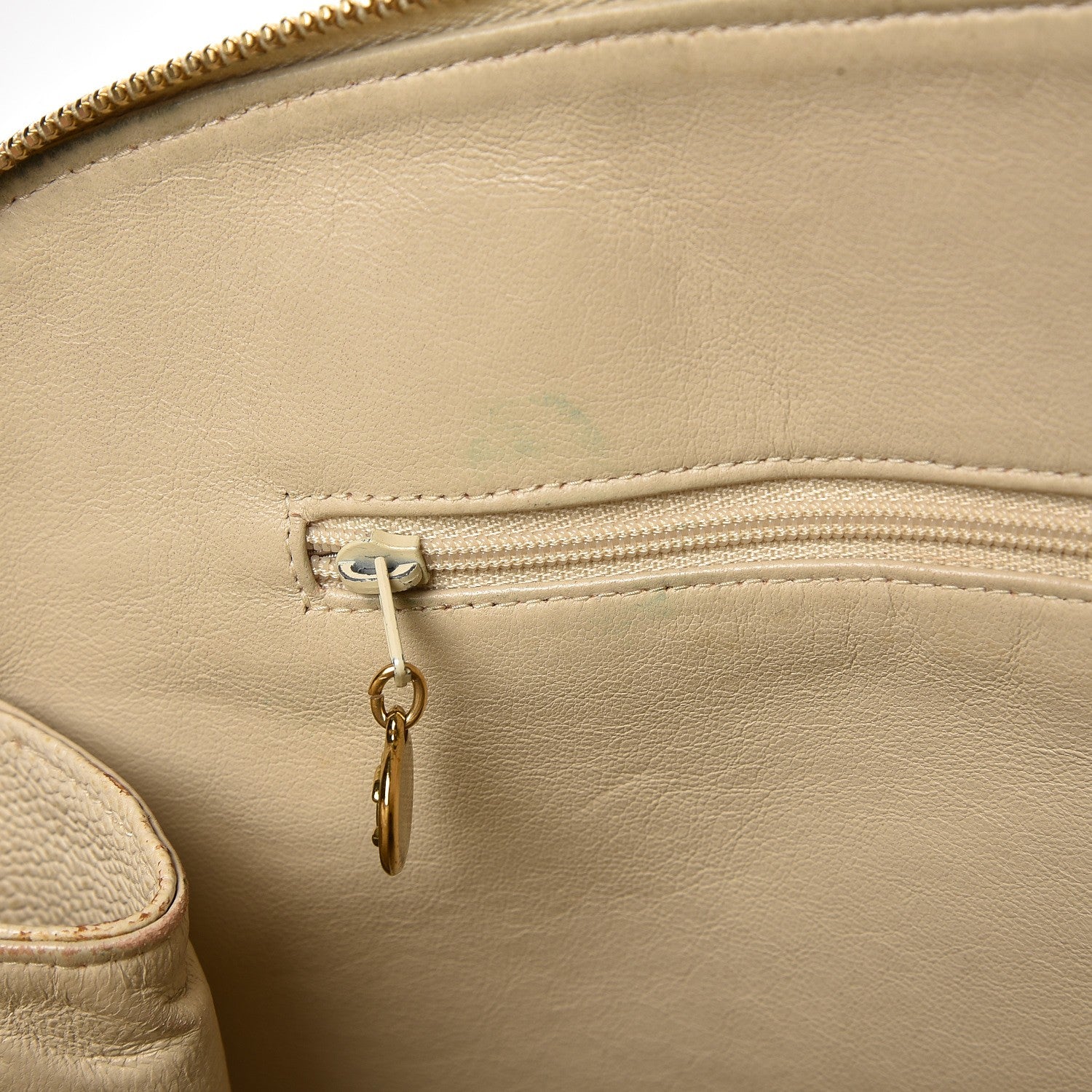 Chanel Caviar CC Shoulder Bag Light Beige 16 of 17
