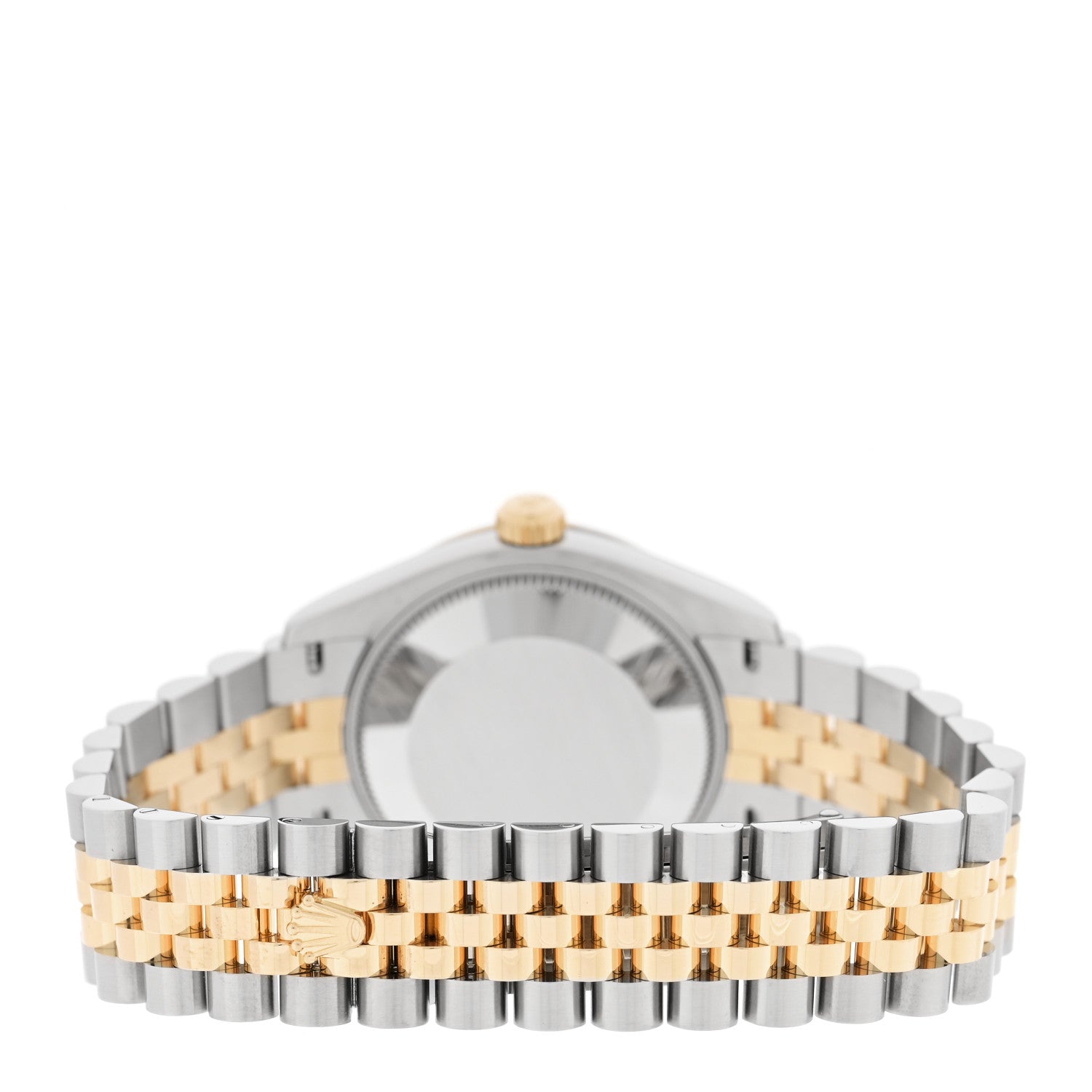 Rolex Stainless Steel 18K Yellow Gold Diamond 31mm Oyster Perpetual Datejust Watch Silver Roman 278273 3 of 5