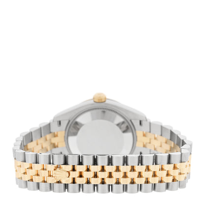 Rolex Stainless Steel 18K Yellow Gold Diamond 31mm Oyster Perpetual Datejust Watch Silver Roman 278273 3 of 5