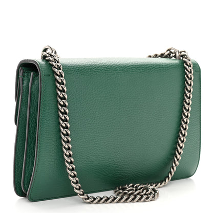 Gucci Pebbled Calfskin Small Dionysus Shoulder Bag Emerald 3 of 9