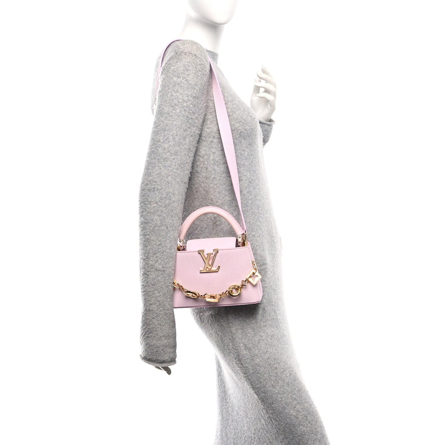 Taurillon Harmony Mini Capucines Marshmallow Pink