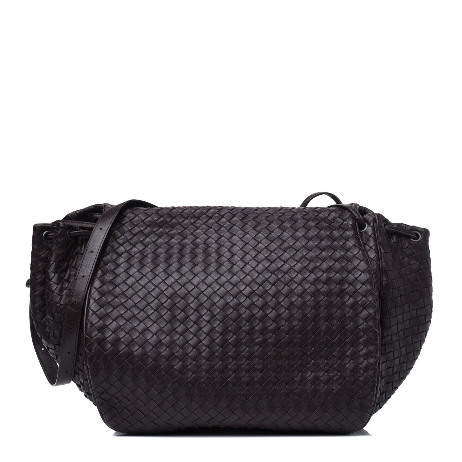 Bottega Veneta Nappa Intrecciato Shoulder Bag Ebano 1 of 5
