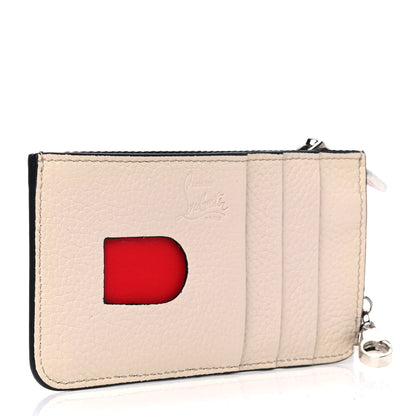 Christian Louboutin Calfskin Panettone Studded Zip Card Holder Ballerina Multicolor 2 of 5