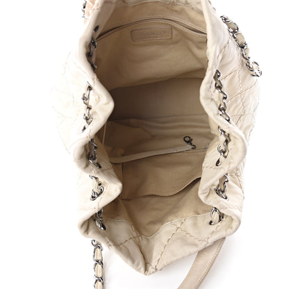 Chanel Lambskin Stitched Expandable Tote White 4 of 8