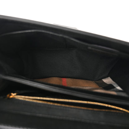 Burberry Derby Calfskin House Check Small Camberley Black 5 of 11