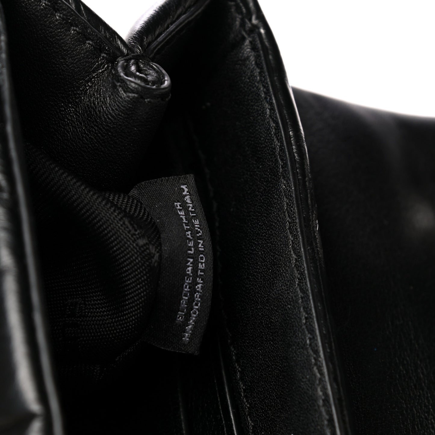 Calfskin Quilted Halo Crossbody Bag Black