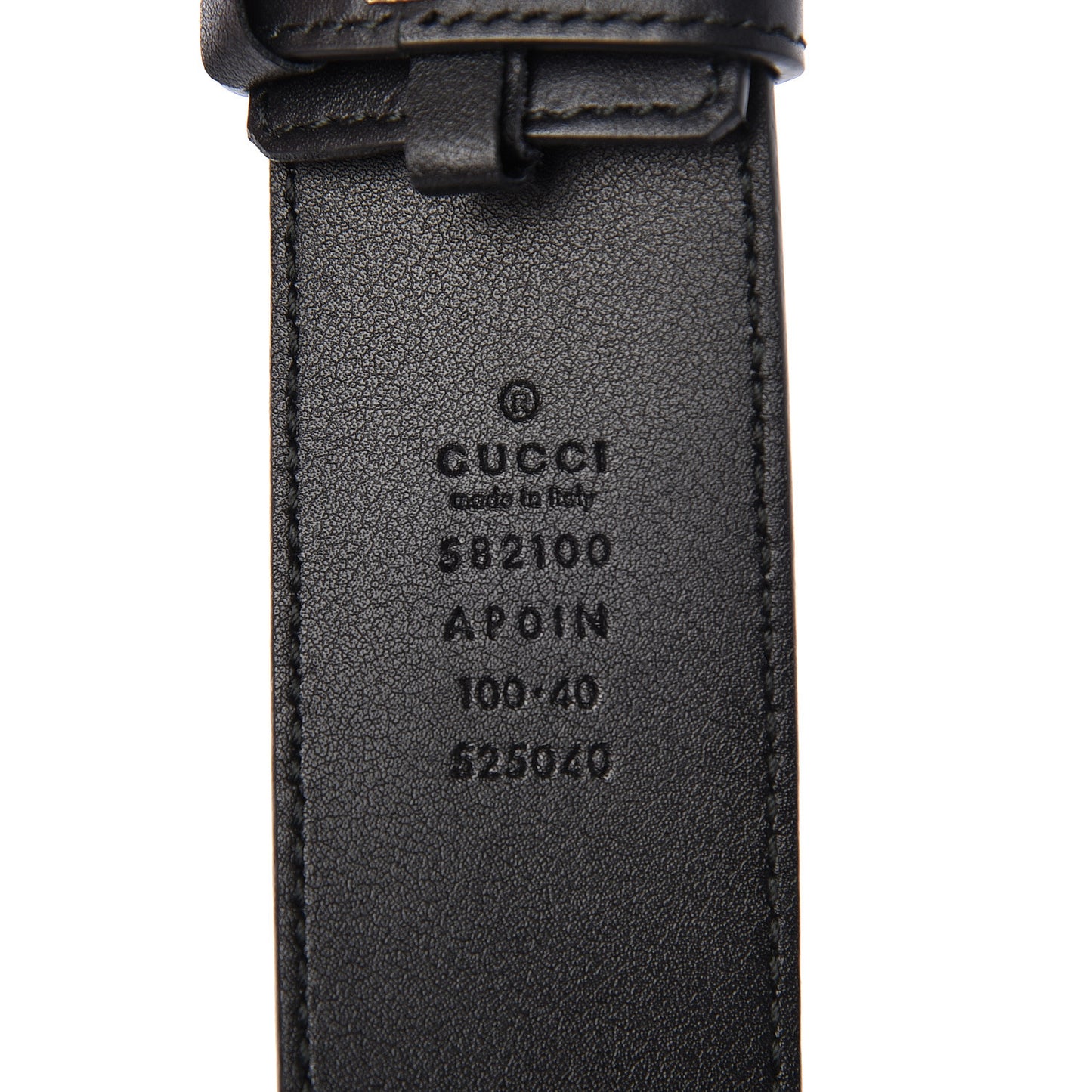 Calfskin Crystal Double G 40mm Belt 100 40 Black