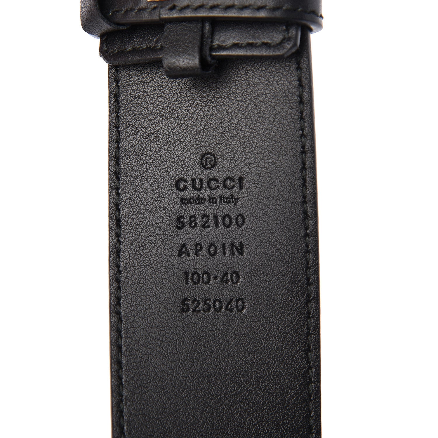 Gucci Calfskin Crystal Double G 40mm Belt 100 40 Black 4 of 10
