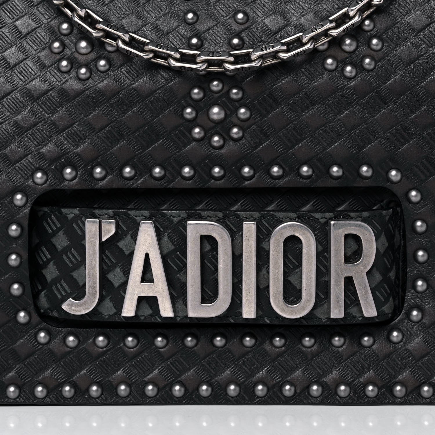 Christian Dior Calfskin Studded Dio(r)evolution Flap Bag Black 6 of 8