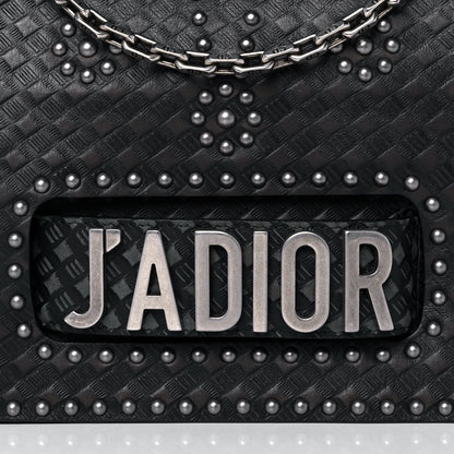Christian Dior Calfskin Studded Dio(r)evolution Flap Bag Black 6 of 8