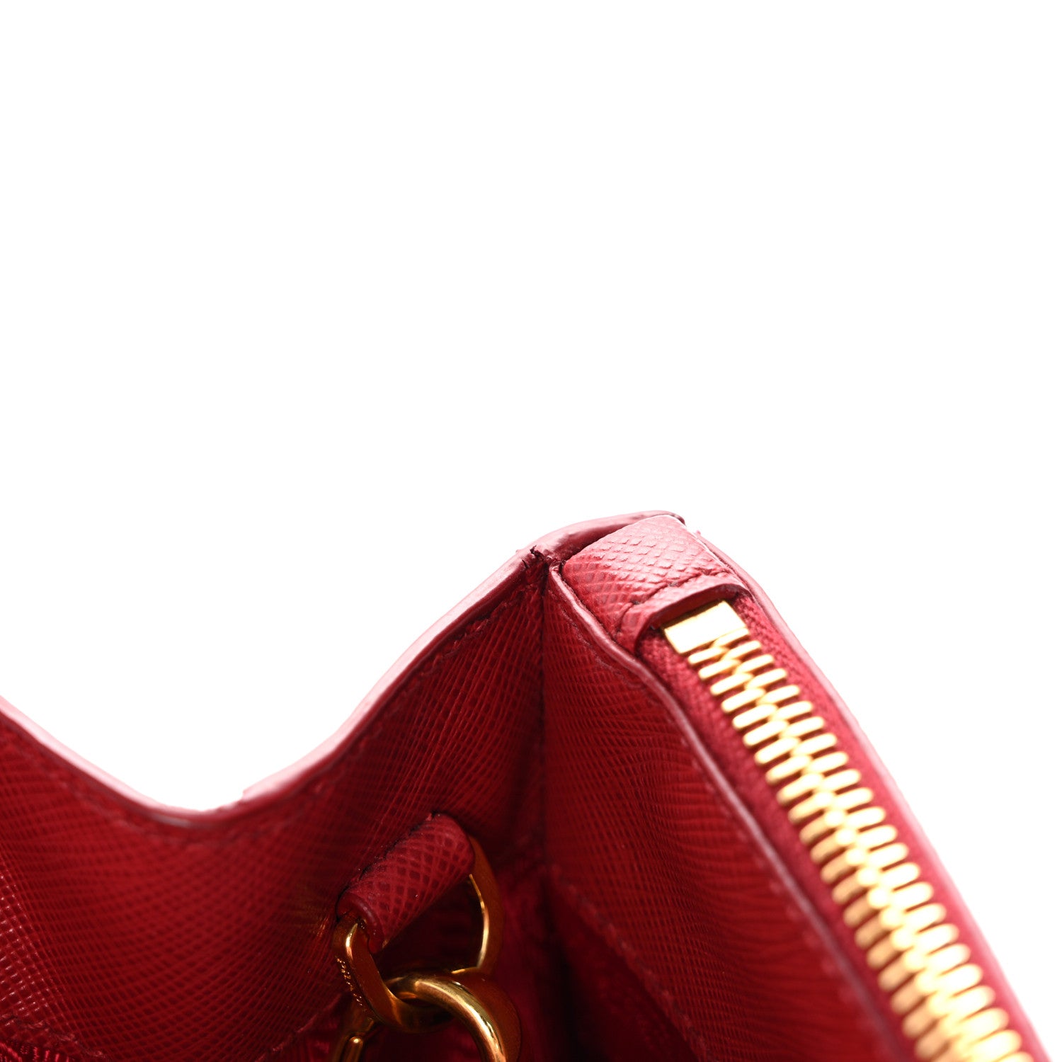 Prada Saffiano Lux Large Galleria Double Zip Tote Fuoco 12 of 14