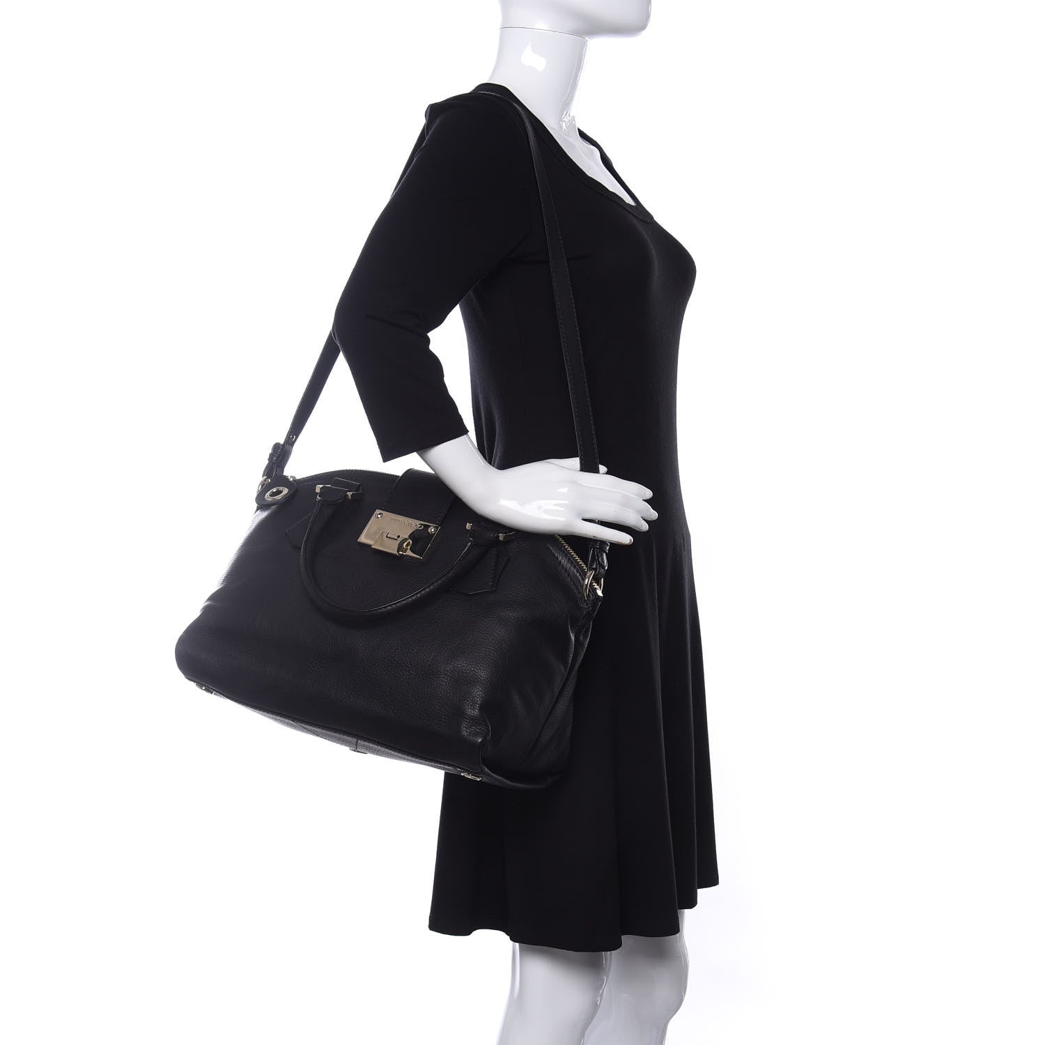 Jimmy Choo Calfskin Tote Black 2 of 9