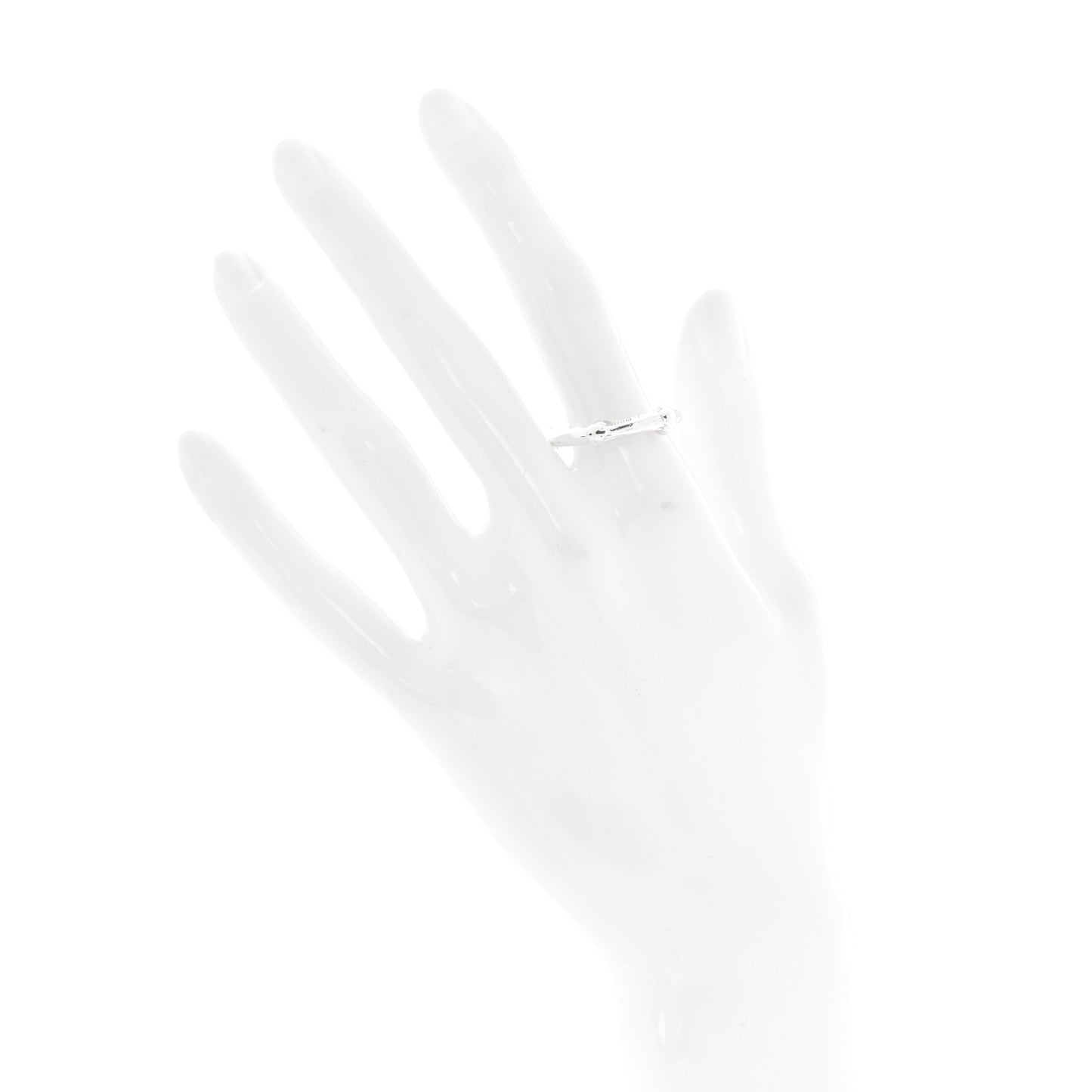 Sterling Silver Bamboo Ring 52 6