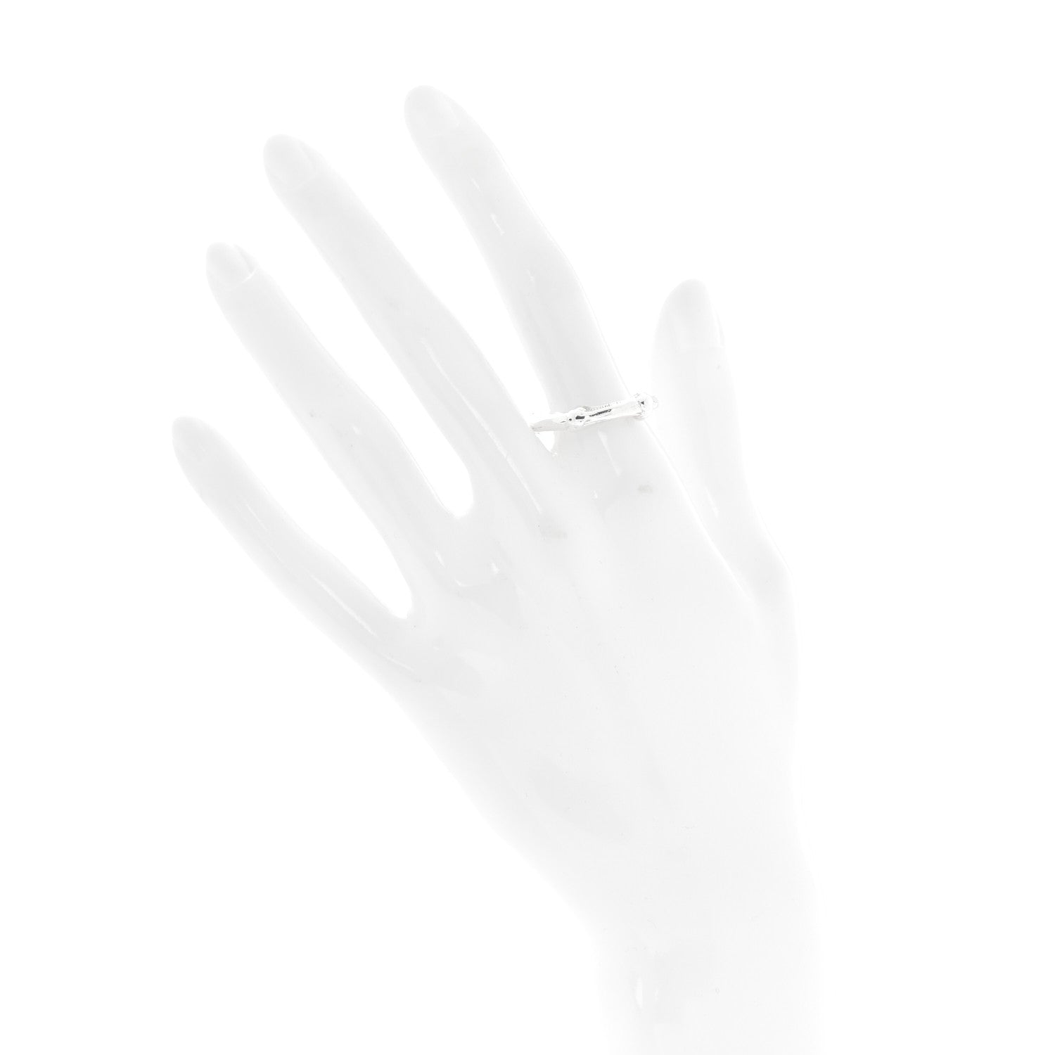 Tiffany Sterling Silver Bamboo Ring 52 6 2 of 4