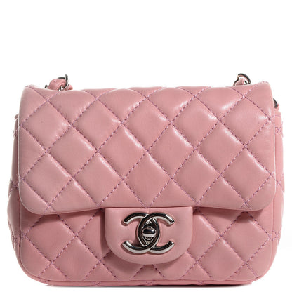 Chanel Lambskin Quilted Mini Square Flap Light Pink 1 of 8