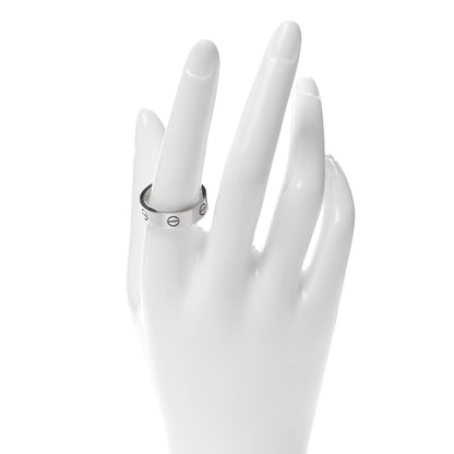 Cartier 18K White Gold 6mm LOVE Ring 59 8.75 2 of 4